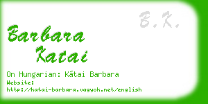 barbara katai business card